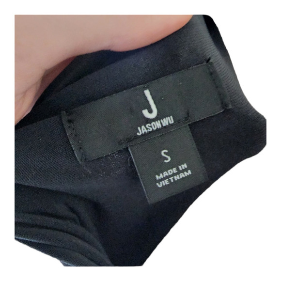 Jason Wu Blouse Black Long Sleeve with Scoop Neck size small - Picture 5 of 7